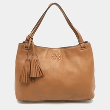 Tory Burch Thea Brown Leather Tote