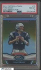 2011 Topps Platinum #70 Tom Brady GOLD REFRACTOR PSA 8 Appears Nicer