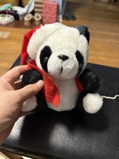 8  panda bear stuffed animal plush Vintage Made In Taiwan