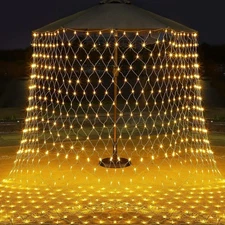 800 LED Fairy Mesh Curtain Light  Waterproof Outdoor Home Party Garden Decor