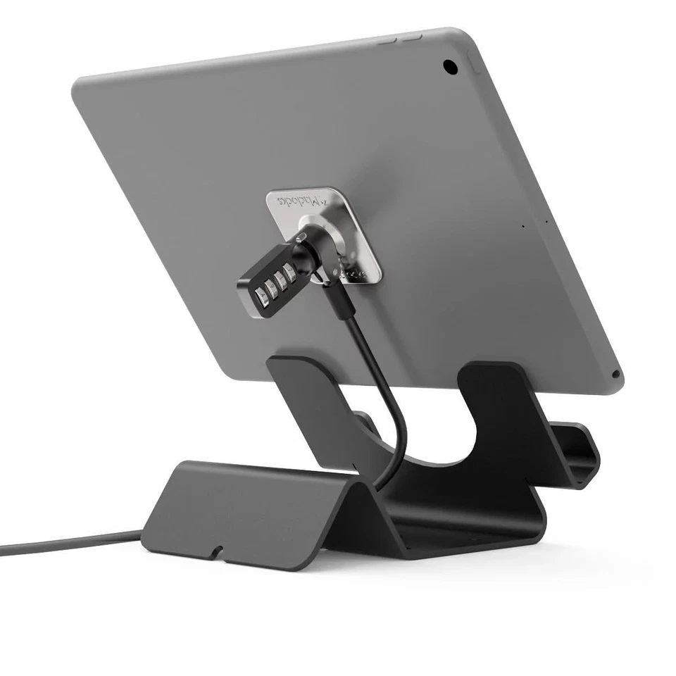 Universal Security Tablet Holder With Security Cable Lock and Plate, Black (C... - Image 4 of 4