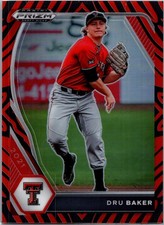 2021 Panini Prizm Draft Picks #PDP130 Dru Baker Tiger Stripes Prizm #/99