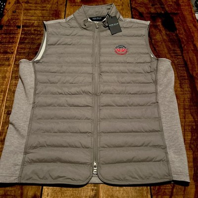 THE Olympic Club Peter Millar Winsome Golf Vest | Men s size Large | Grey - NWT