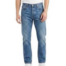 Levi's 501 '93 Jeans Mens W34 L30 Blue Straight Leg Button Fly Premium Denim