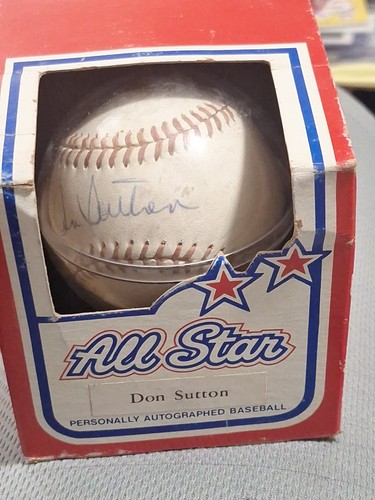 Don Sutton Signed 1970's Spalding All Star Official Baseball With Holder PSA COA - Picture 5 of 6