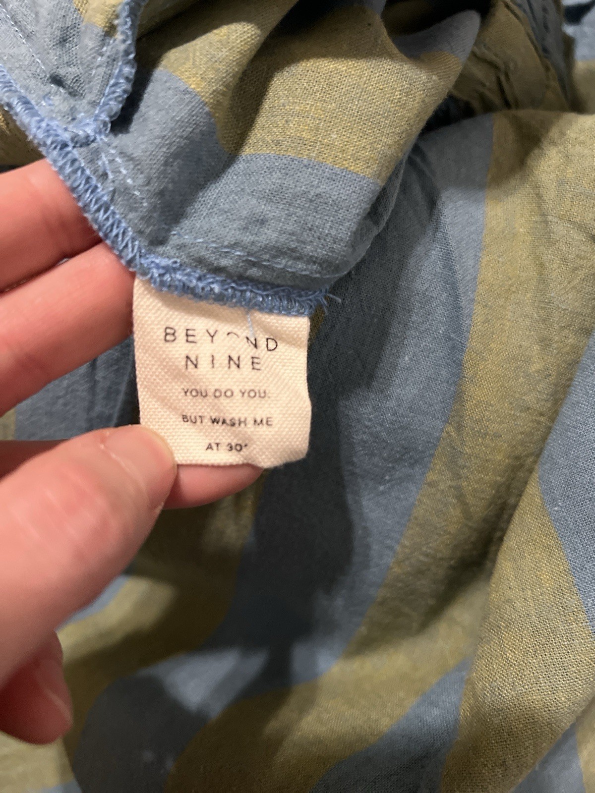 Beyond Nine Mabel Willow Stripe Pants US XS 1-2 Blue