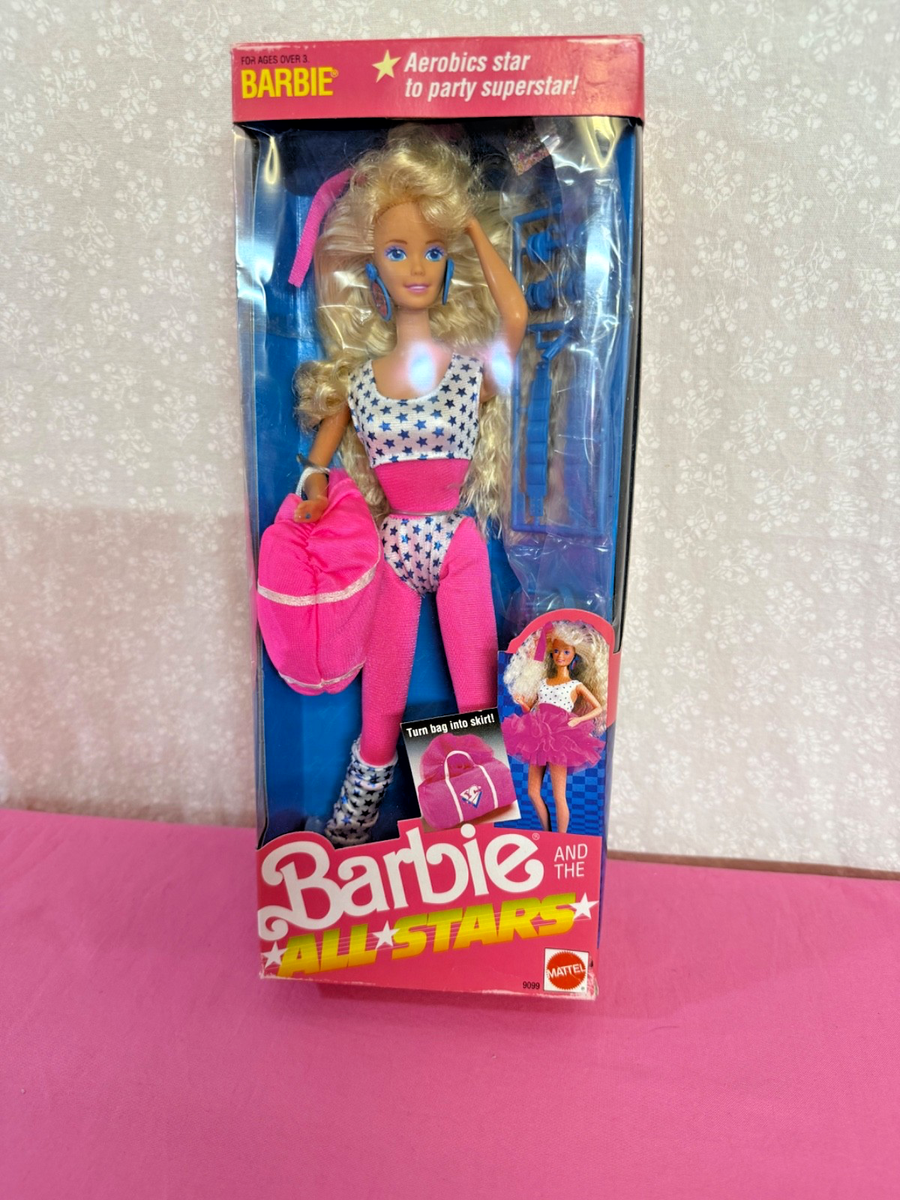 Vintage All Stars Aerobics Barbie Doll 1989 NRFB