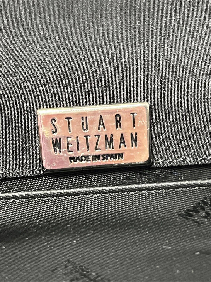 Stuart Weitzman Black Bag With Tortoiseshell Handle - Excellent Condition - Image 4 of 4