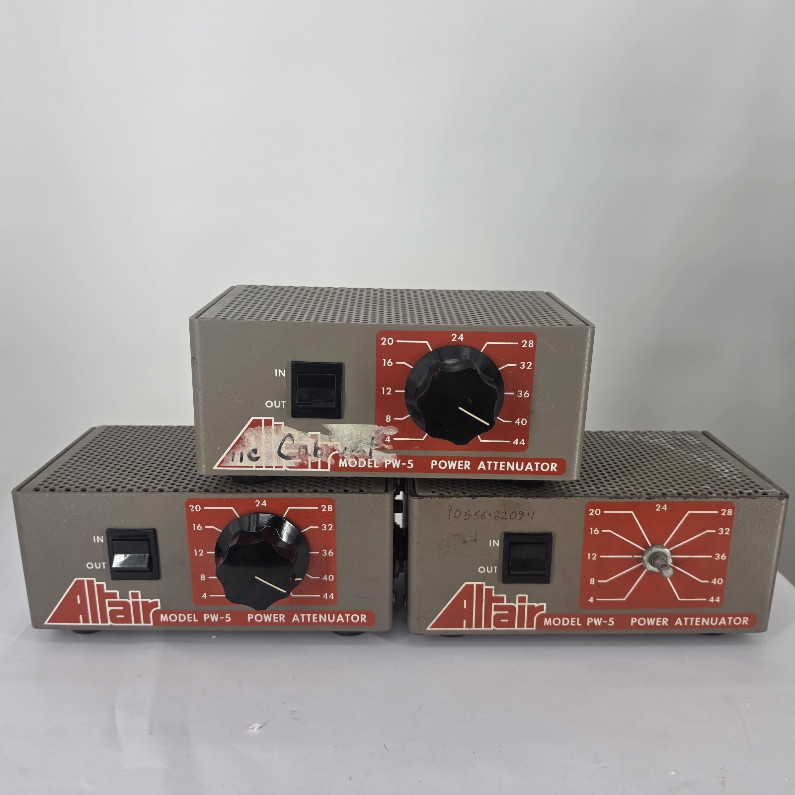 lot of 3 Altair pw-5 power attenuator Vintage 70s Very Rare HTF