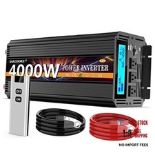 4000 Watt Power Inverter 12V DC to 110V 120V Converter for Family RV 12v-4000W