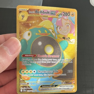 Pokémon Iono's Bellibolt EX Journey Together 092/071 Ultra Rare Holo 280HP