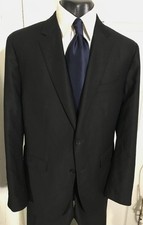 BANANA REPUBLIC TAILORED SLIM FIT SIZE 42R BLACK 2 BUTTON WOOL SUIT