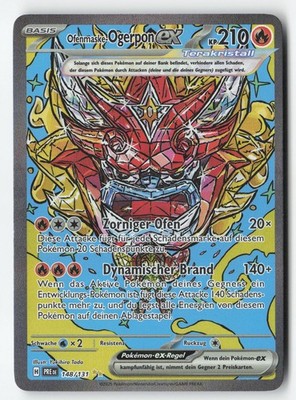Hearthflame Mask Ogerpon ex - | SIR | Prismatic Evolutions | 148/131 | NM | DE
