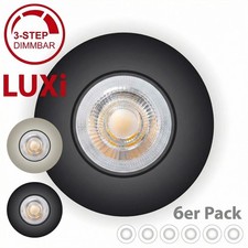 6er Set LED Einbaustrahler ultraflach 5W 3-stufig-dimmbar Deckenspots