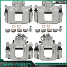 For 2008-2011 Chrysler Town & Country Front Rear Brake Calipers w/Brackets Set