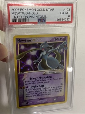 Pokemon 2006 EX Holon Phantoms Gold Star #103 Mewtwo-Holo PSA 6 | eBay