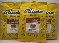 3PK Ricola Swiss Alpine Herbs Cough Drops  SUGAR FREE  19 EACH  EXP 3/27 