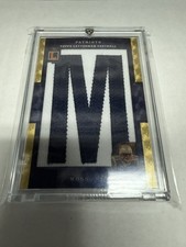 Marketplace image: 2008 Randy Moss Topps Letterman 14 Karat GOLD Superfractor Letter “M” 1/1 RARE
