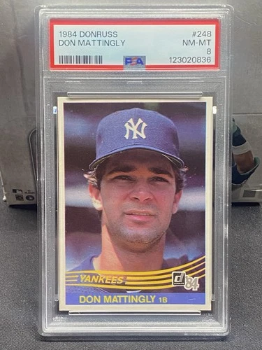 1984 DONRUSS #248 DON MATTINGLY ROOKIE RC - PSA 8