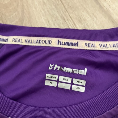 Camiseta Real Valladolid 2014/15 Home Hummel Rayas Hombres L Rara La Liga - Imagen 5 de 8