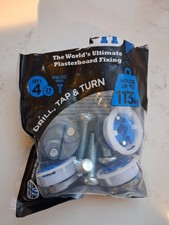 GRIP-IT Blue Heavy Duty Plasterboard Fixing 4 Pack - Holds up to 113kg - M8x30mm