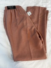 NWT Alfred Dunner Pants 10 Women  s Pink Classic Fit Elastic Comfort Waist