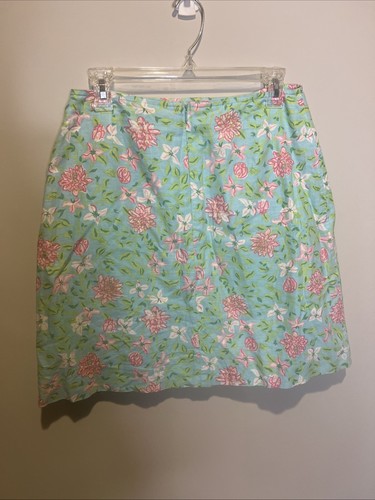 Gonna foderata Lily Pulitzer con tasche cotone/lino floreale taglia 8 - Foto 5 di 9