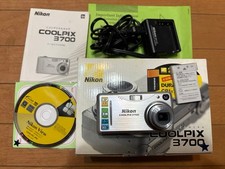 Nikon Coolpix 3700 Digital Camera Silver Excellent Condition Tested Functions