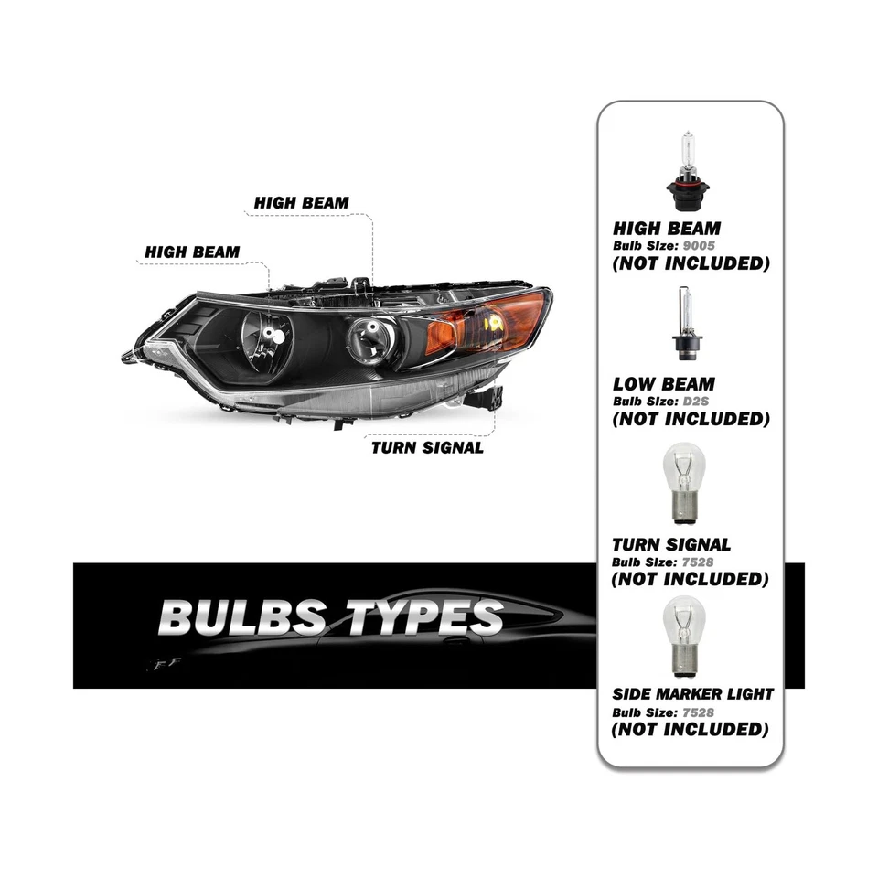 SOCKIR - For 2009-2014 Acura TSX [HID/Xenon/Ballast Model] Projector Headligh... - Image 2 of 4
