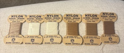 Belding Corticelli NYLON Darning/Mending Yarn/Thread Lot of 6 New/Used