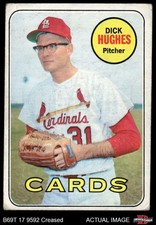 1969 Topps #39 Dick Hughes Cardinals 1.5 - FAIR