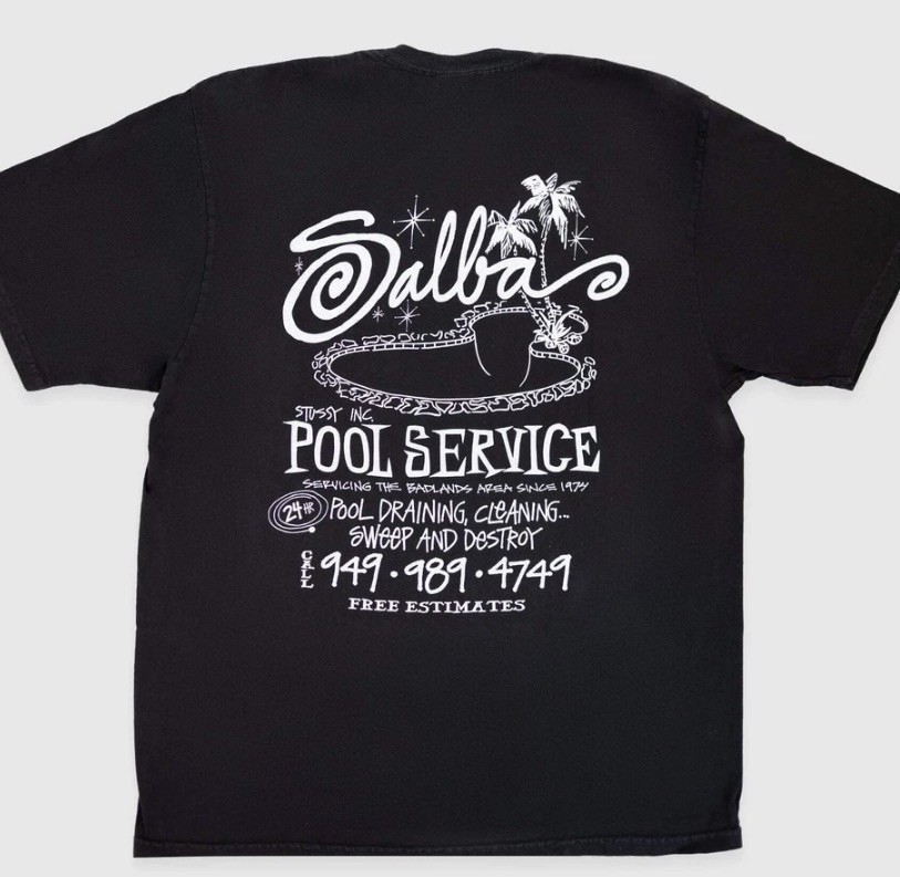 ① Stussy Pool Service Pigment Dyed Tee new with tags size LARGE | eBay