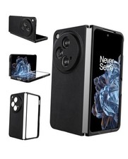 Slim Fit Case for Oneplus Open, Leather  Leather Case for OnePlus Open Black