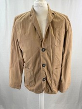 Jack Wills Lightweight Jacket Camel Tan Cotton Summer Coat Pockets Size 40 VGC