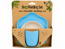 Beco Eco Friendly Kids Feeding Set Bowl Plate Cup Bamboo Fiber BPA Free