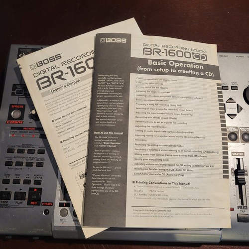 BOSS BR-1600 CD Desktop Digital Multi Track Recording Studio *PARTS REPAIR* - Picture 3 of 3