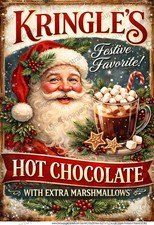 Kringle's Hot Chocolate #982 | A4 Rice Paper for Decoupage | Decoupage Central