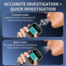 Voice Activated Noncontact Breath Tester with LED Digital Display for Easy Use