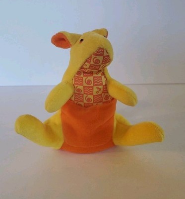 Learningsmith Alpha Beans Kangaroo Plush Stuffed Animal Soft Toy 7  1997 VTG