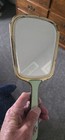 5 piece Vintage Art Deco Green Guilloche Floral Vanity Set Powder Jar Tools — photo 7