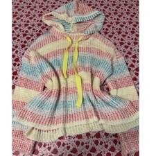 Easel Los Angeles Pastel Rainbow Striped Waff...