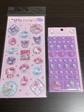 Sanrio Hello Kitty Frosted Glass Style Sticker Transparent Tile Sticker Used