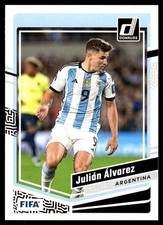 Julián Álvarez 2023-24 Donruss #5 Argentina Soccer READ FREE SHIP AutographDen