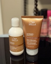 NEW Wella ULTIMATE SMOOTH Shampoo 3.3oz  Conditioner 2.5oz Travel Set Free Ship