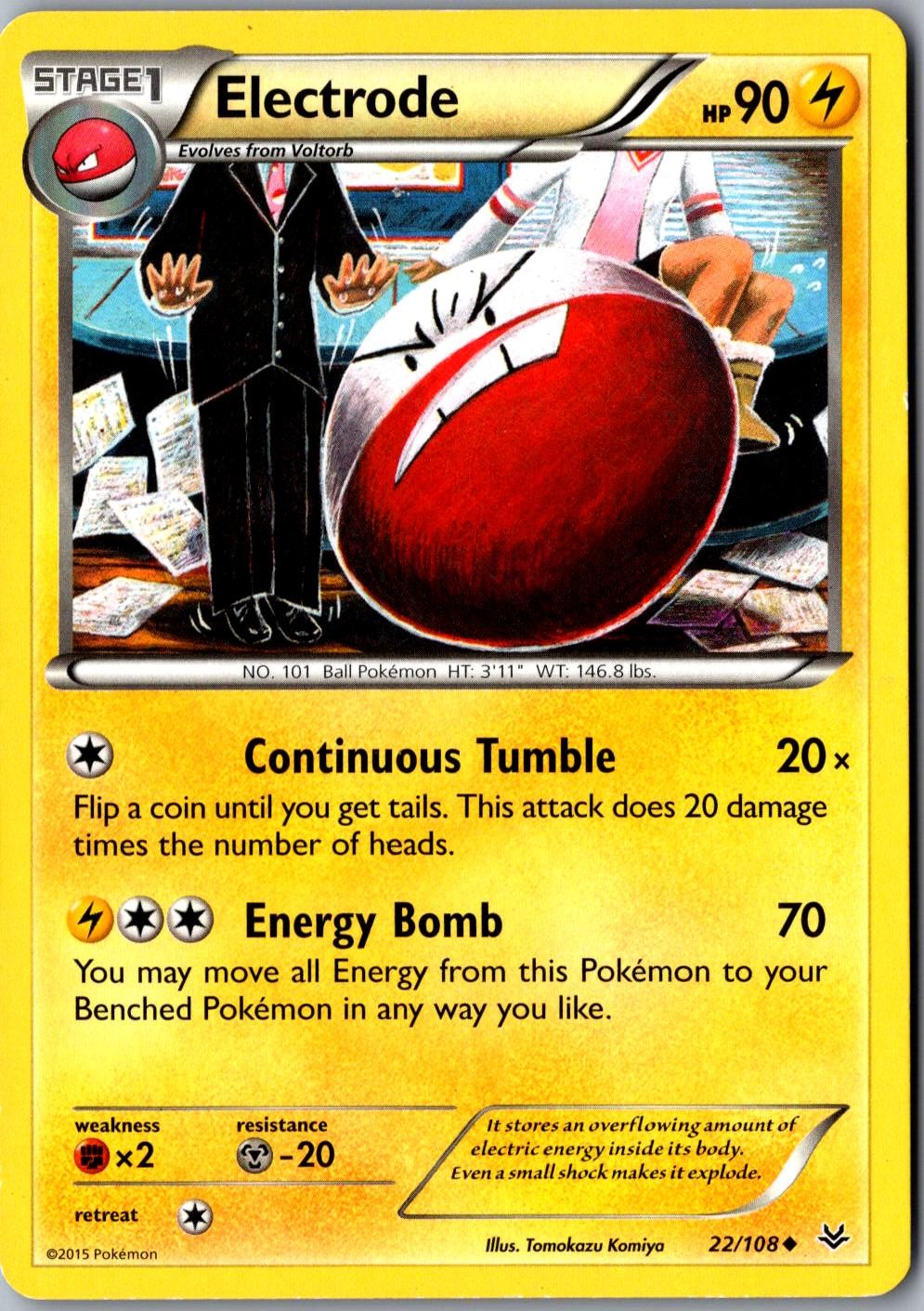 Electrode 22/108 Uncommon Roaring Skies Lightly Played Pokemon Card TCG Single