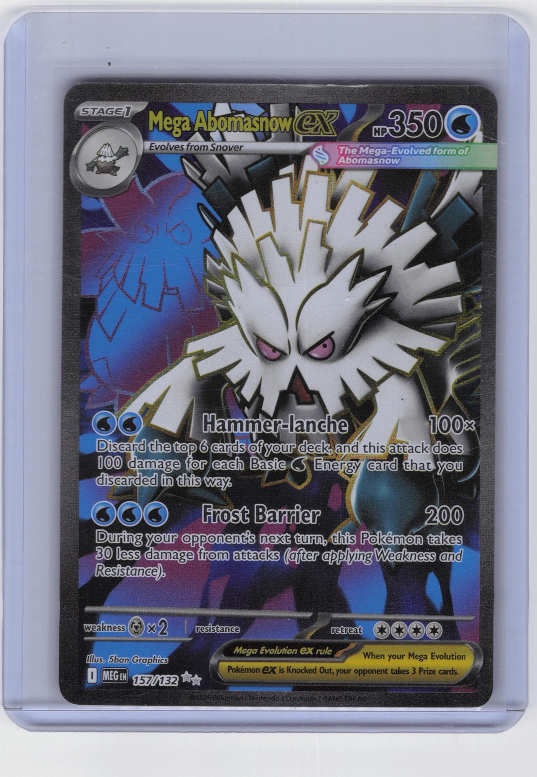 Mega Abomasnow ex - Ultra Rare ME01: Mega Evolution 157/132 NM