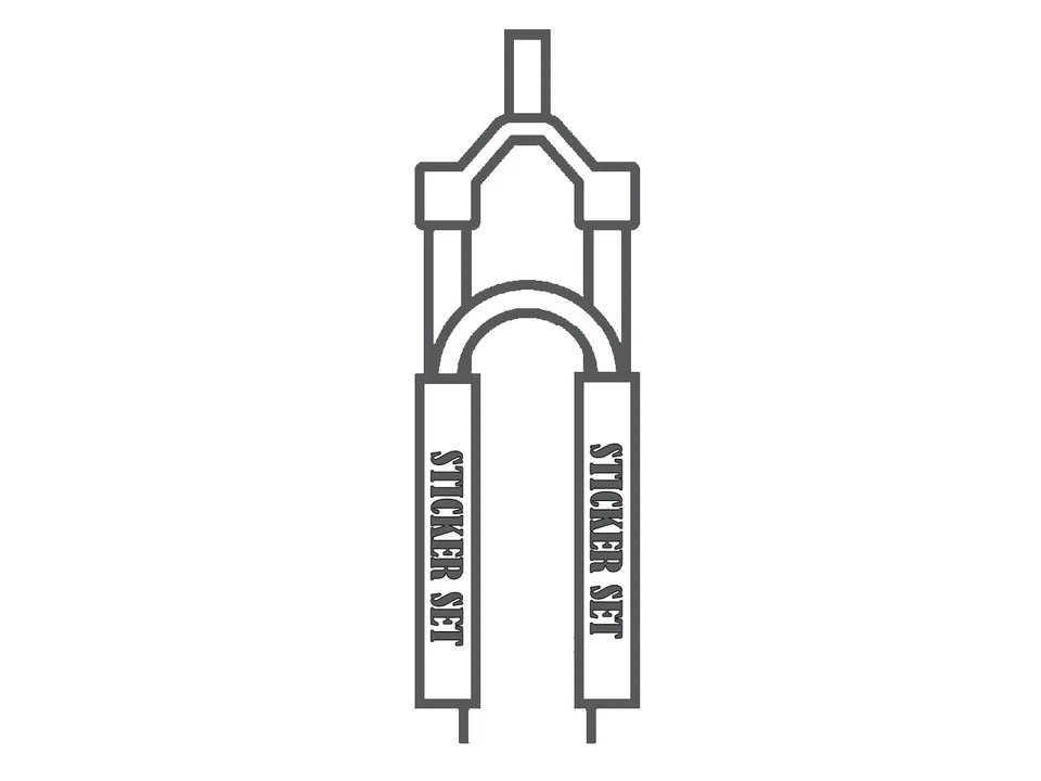 Fox 32 Performance 2021 Fork Suspension Factory Decal Sticker Adhesive Gray - Image 2 of 2