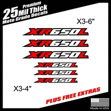 XR650L Decals thick moto grade material FREE SHIPPING!!