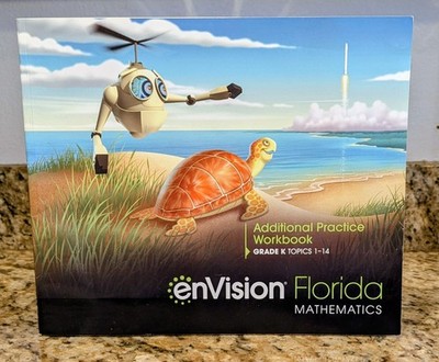 Envision Florida Mathematics - Grade K - Practice Workbook Book - NEW