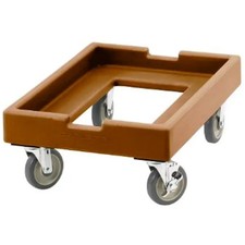 Cambro CD1826PDB157 27"x19" Coffee Beige Camdolly Dolly Dough Box 10" Height